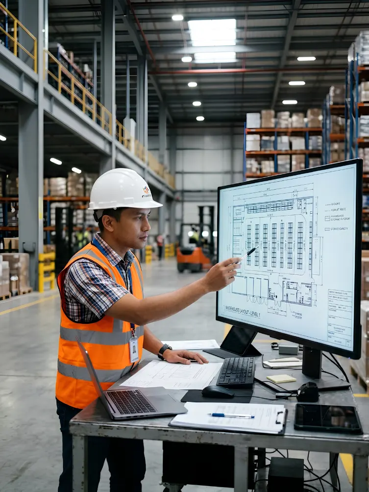 Warehouse planning and racking consultation session