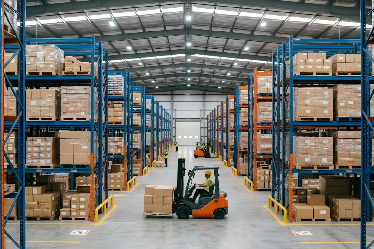 Pallet Racking System installation inside warehouse